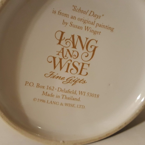Vintage Lang &Wise 1996 School Bus Teacher coffee mug - Picture 5 of 7